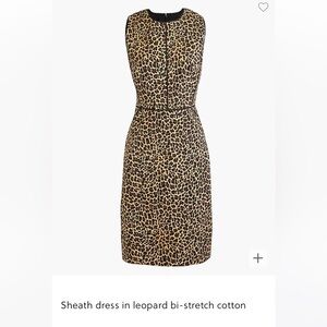 J crew sheath dress in bi stretch cotton